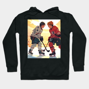 Hockey Faceoff Ice Battle, Sports Hoodie